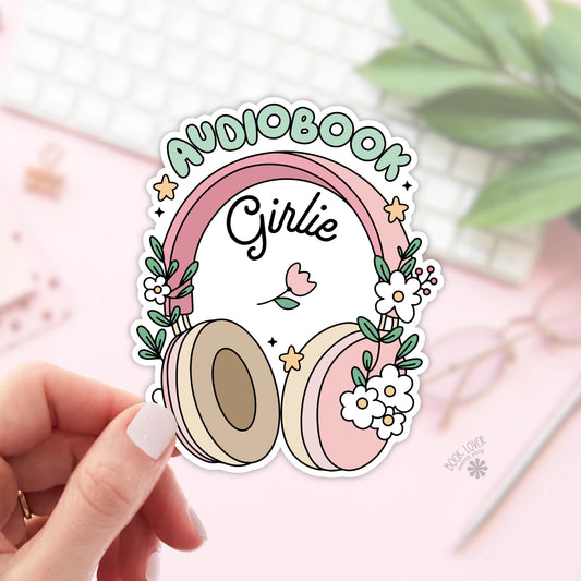 Flower Audiobook Girlie Sticker