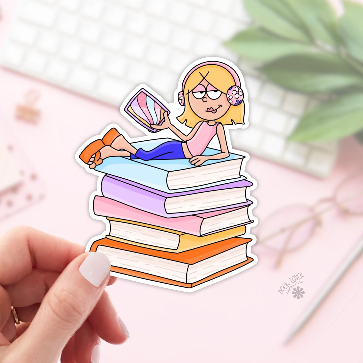 Bookish Lizzie Sticker