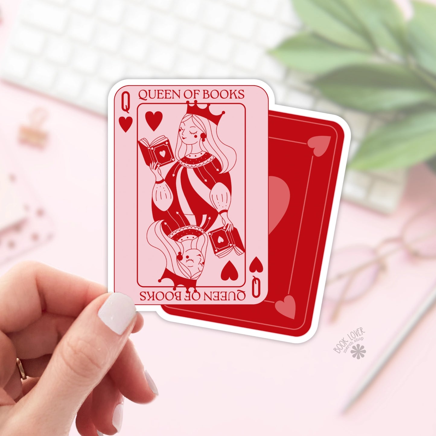 Queen of Books Sticker