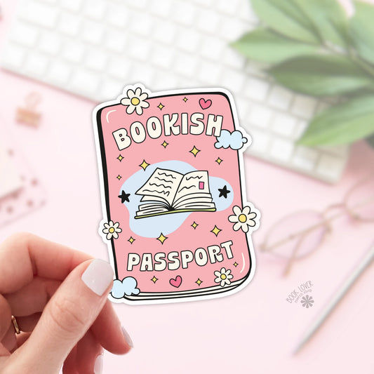 Bookish Passport Sticker