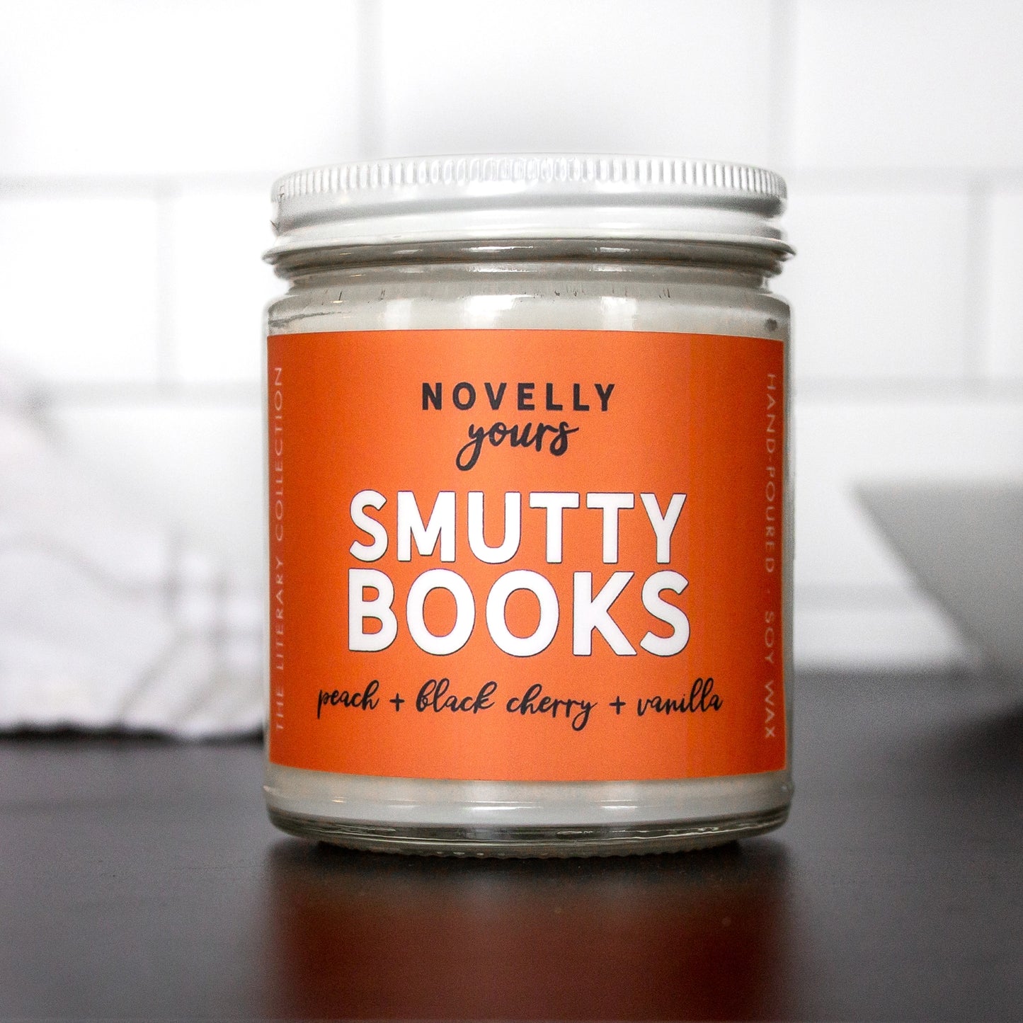Smutty Books Candle