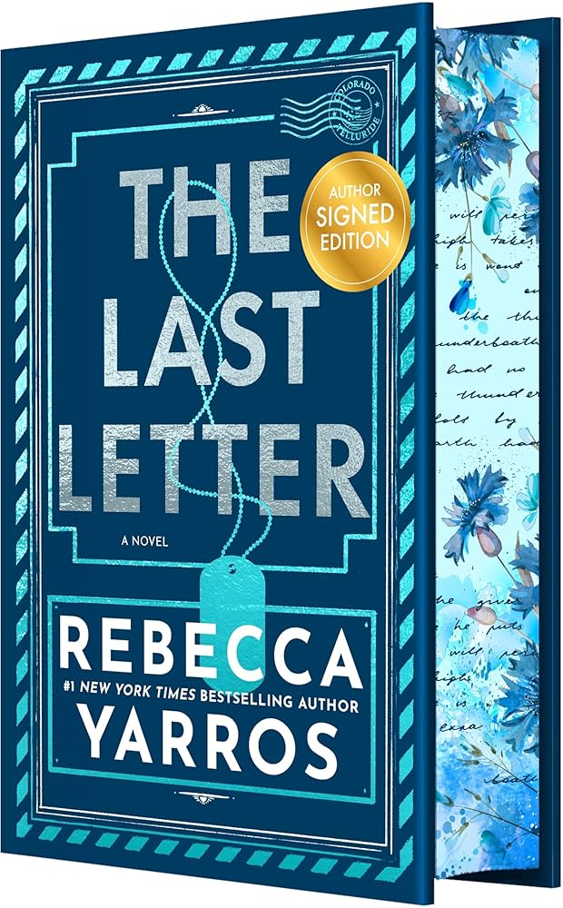 The Last Letter DELUXE SIGNED - by: Rebecca Yarros