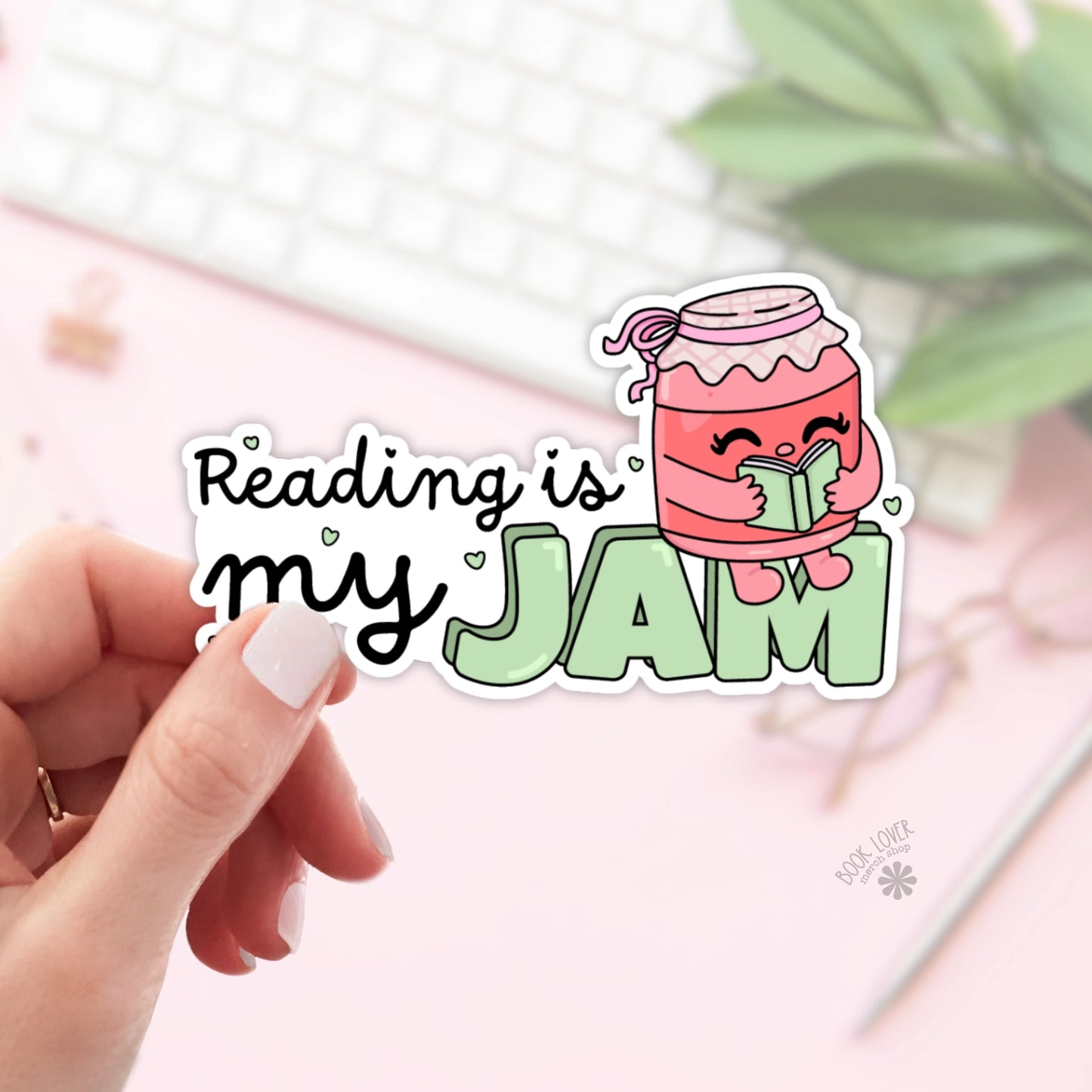 Reading Is My Jam Sticker