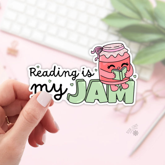 Reading Is My Jam Sticker