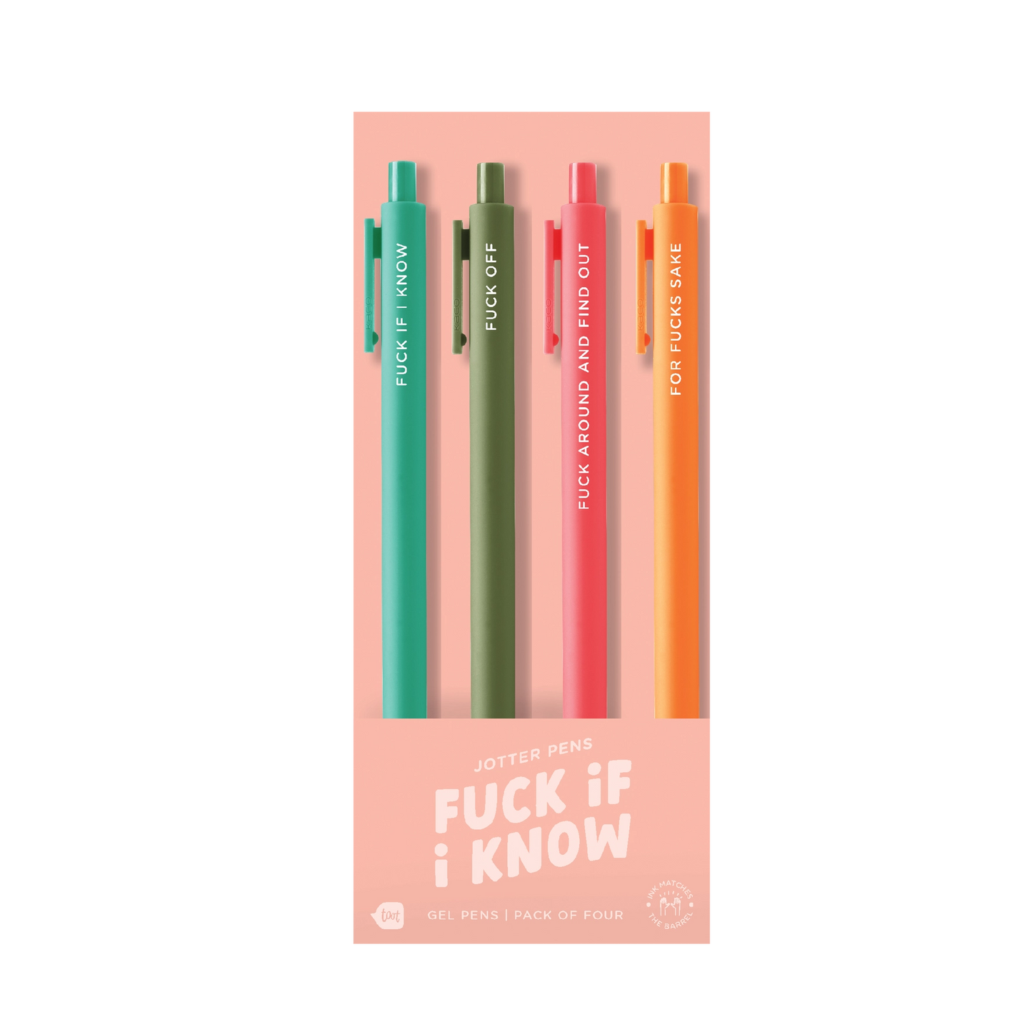 Fuck If I Know Jotter Pen Pack