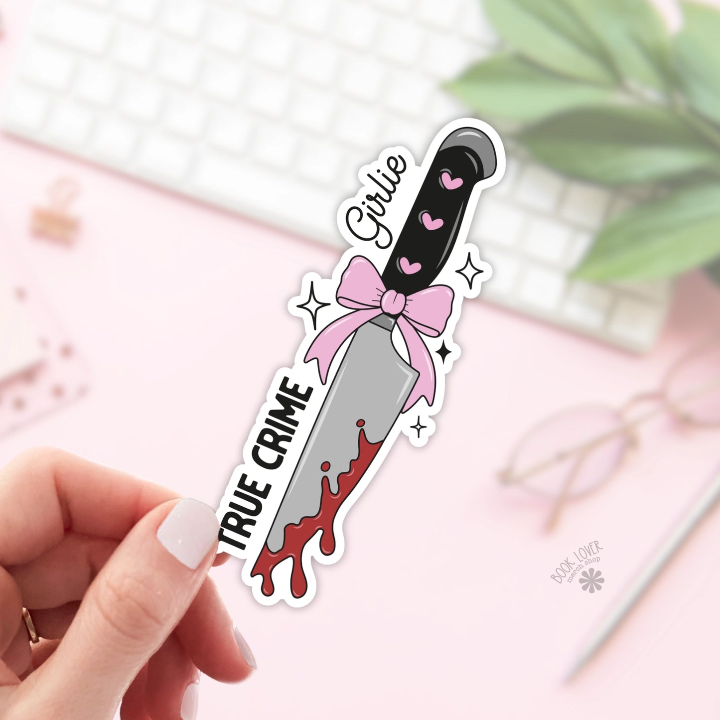 True Crime Girlie Knife Sticker
