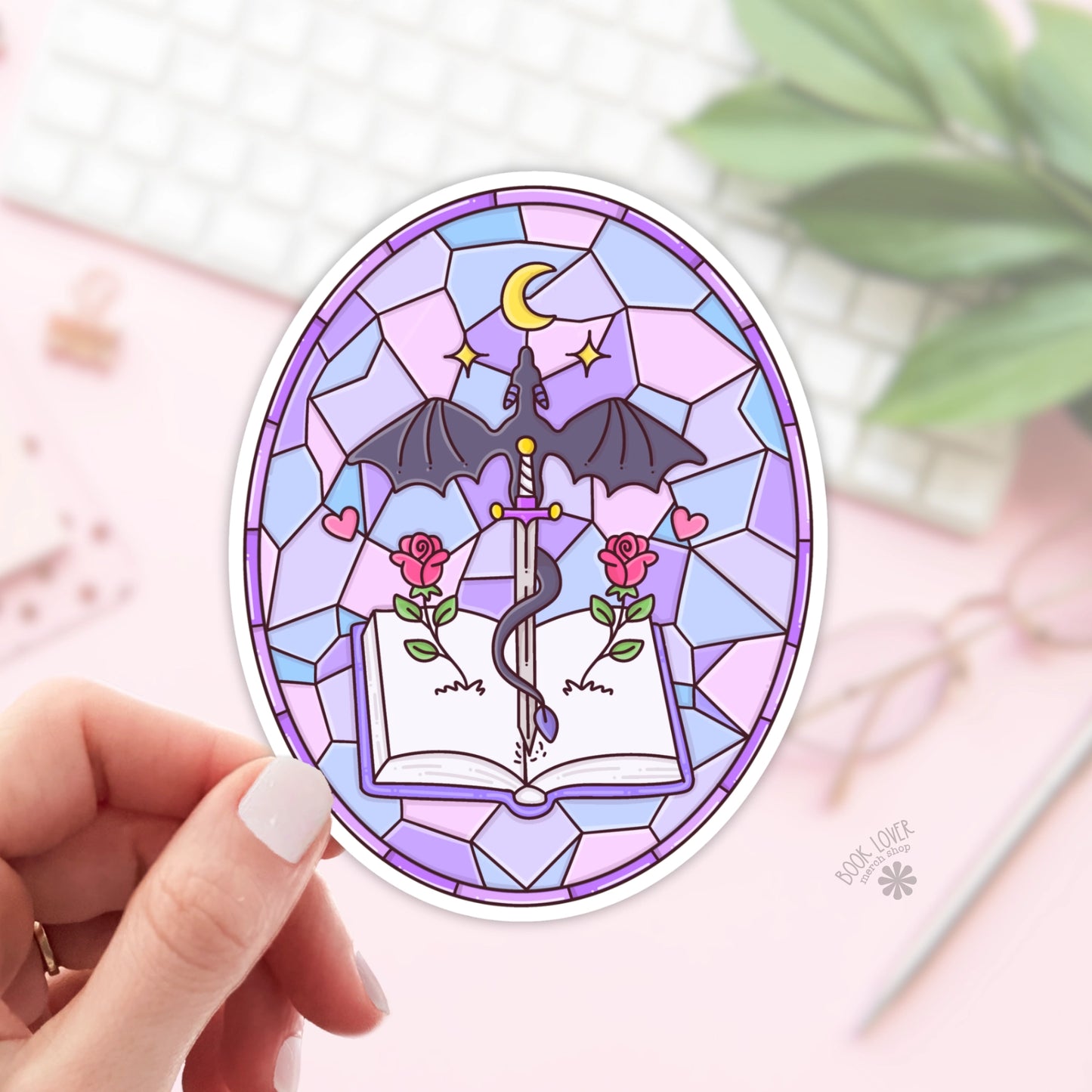 Fantasy Stained Glass Sticker