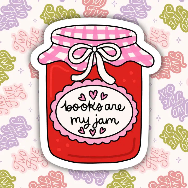 Books Are My Jam Sticker