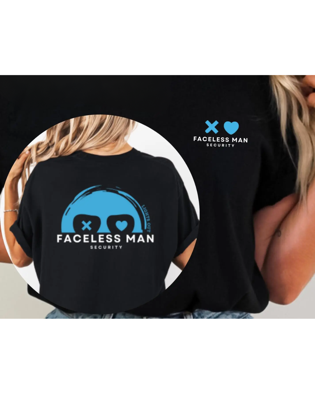 Faceless Man Security T-Shirt