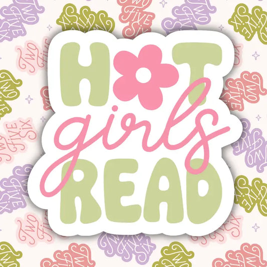 Hot Girls Read Sticker