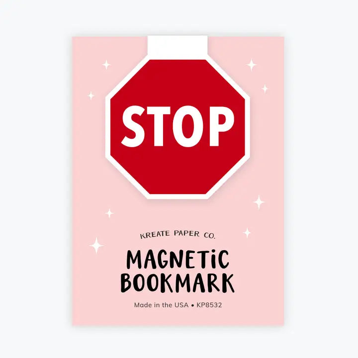 Stop Sign Magnetic Bookmark