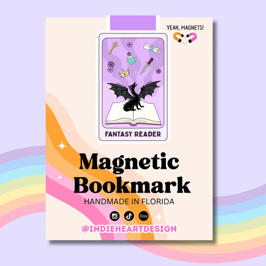 Fantasy Reader Tarot Magnetic Bookmark