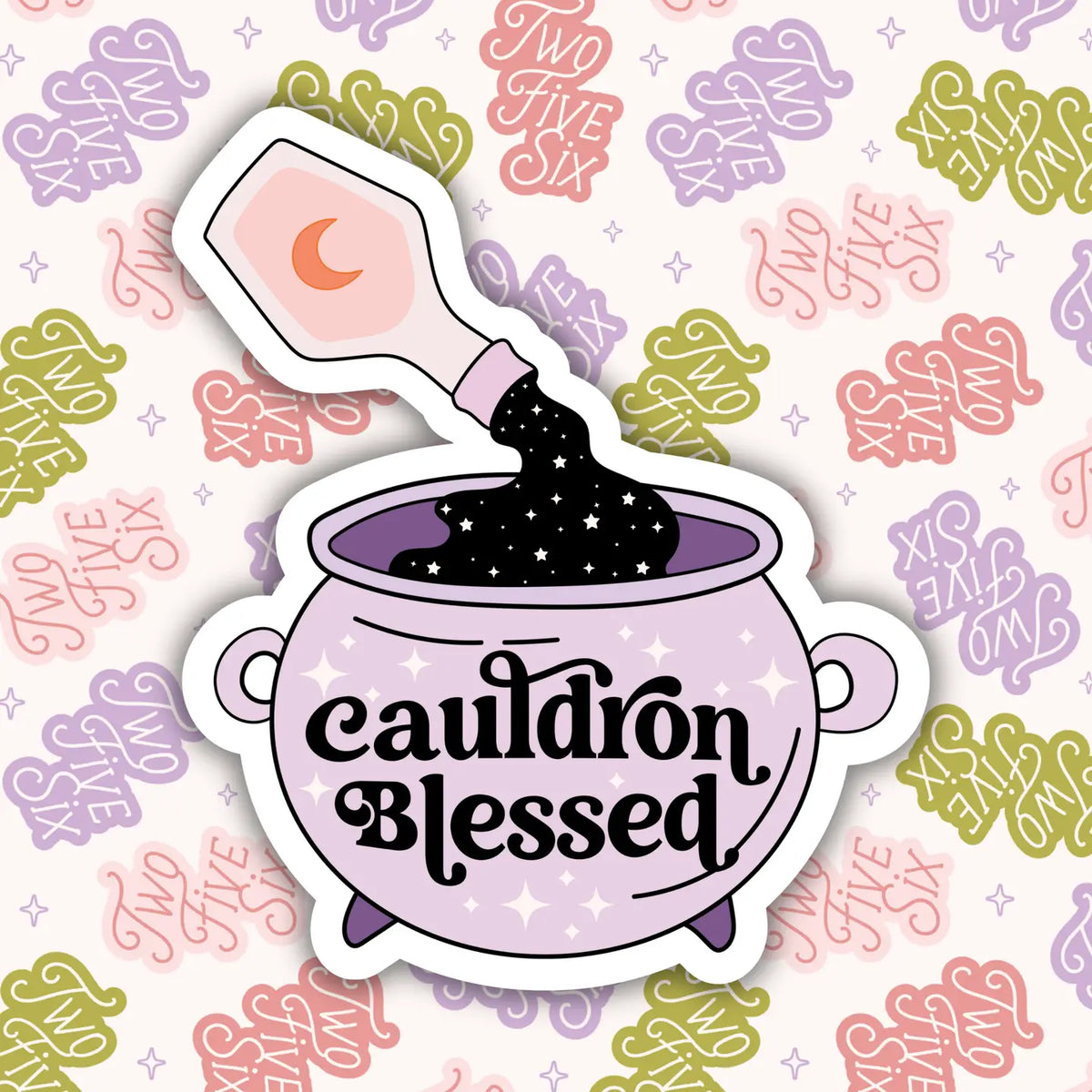 Cauldron Blessed Sticker