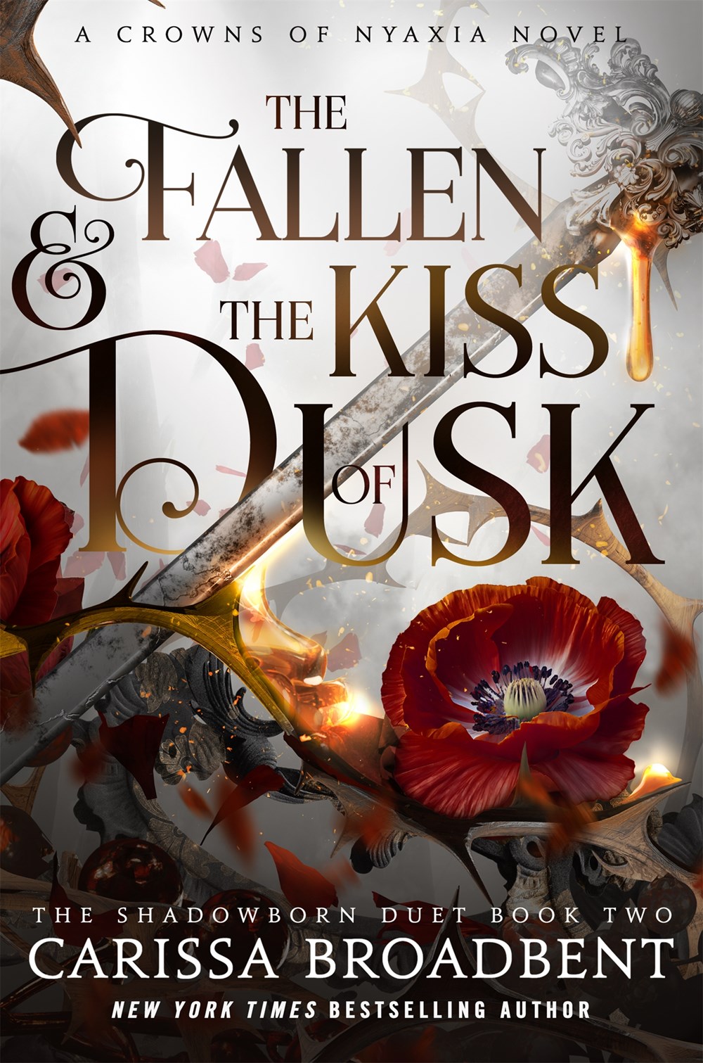 The Fallen & the Kiss of Dusk (Crowns of Nyaxia #4) - by: Carissa Broadbent