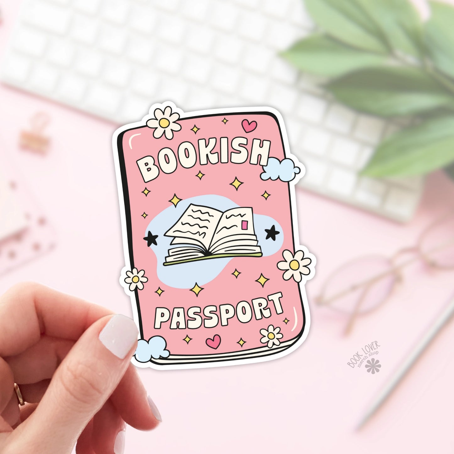 Bookish Passport Sticker