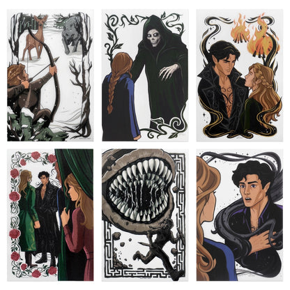 A Court of Thorns and Roses Book Scene Illustrations (6-Pack)