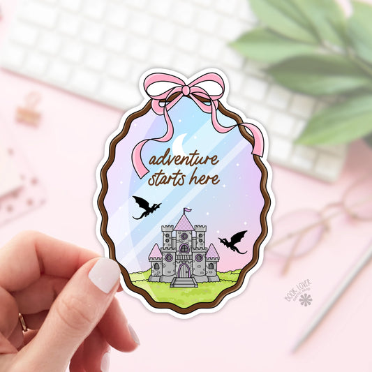 Adventure Start Here Stickers