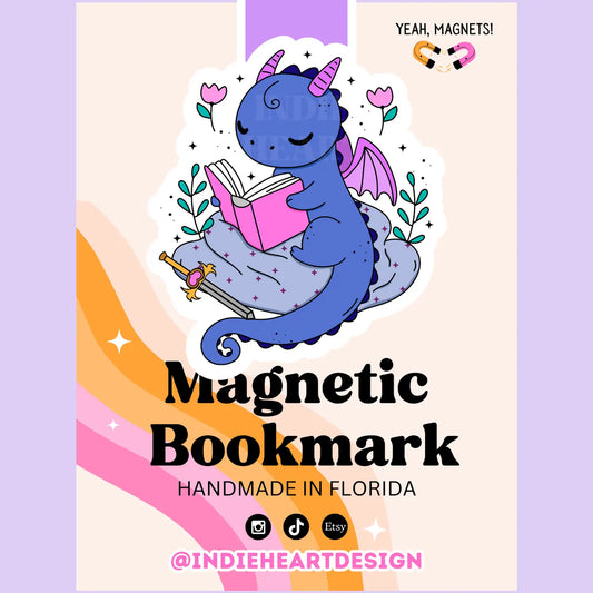 Cute Fantasy Dragon Magnetic Bookmark