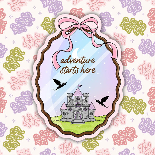 Adventure Starts Here Sticker