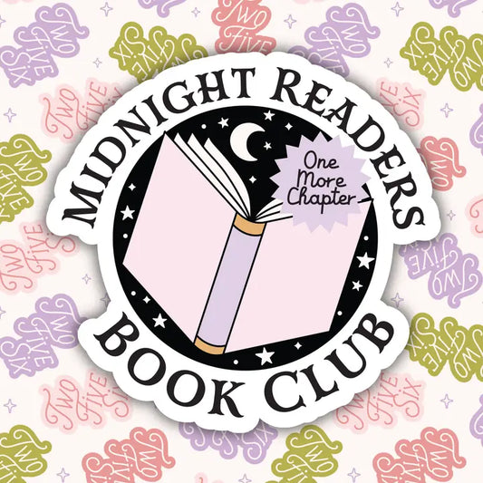 Midnight Readers Book Club Sticker
