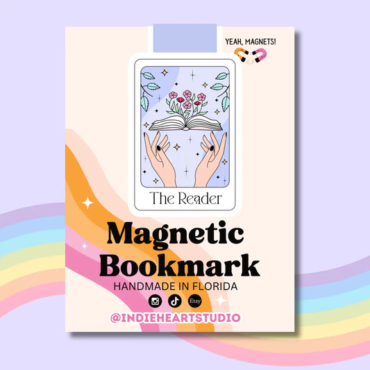 The Reader Tarot Blue Magnetic Bookmark
