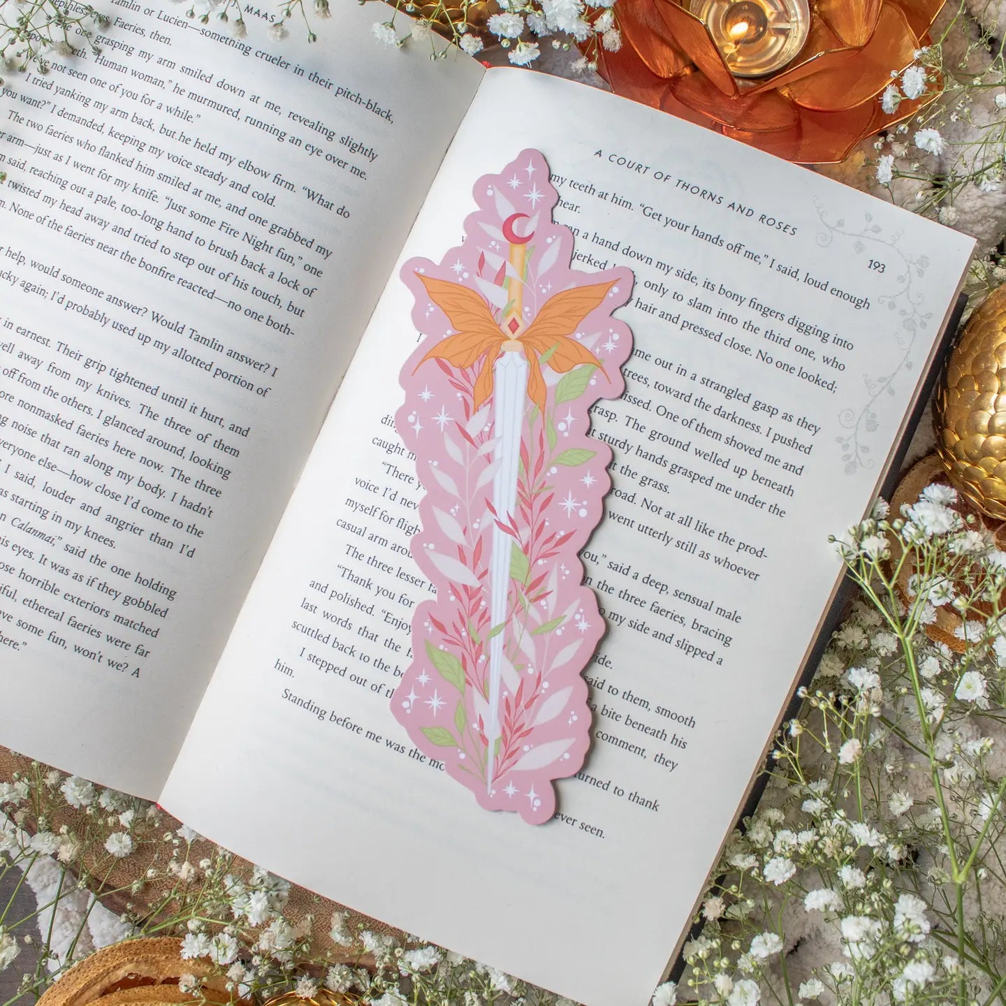 Pink Faerie Fantasy Sword Bookmark