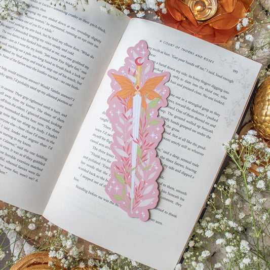 Pink Faerie Fantasy Sword Bookmark