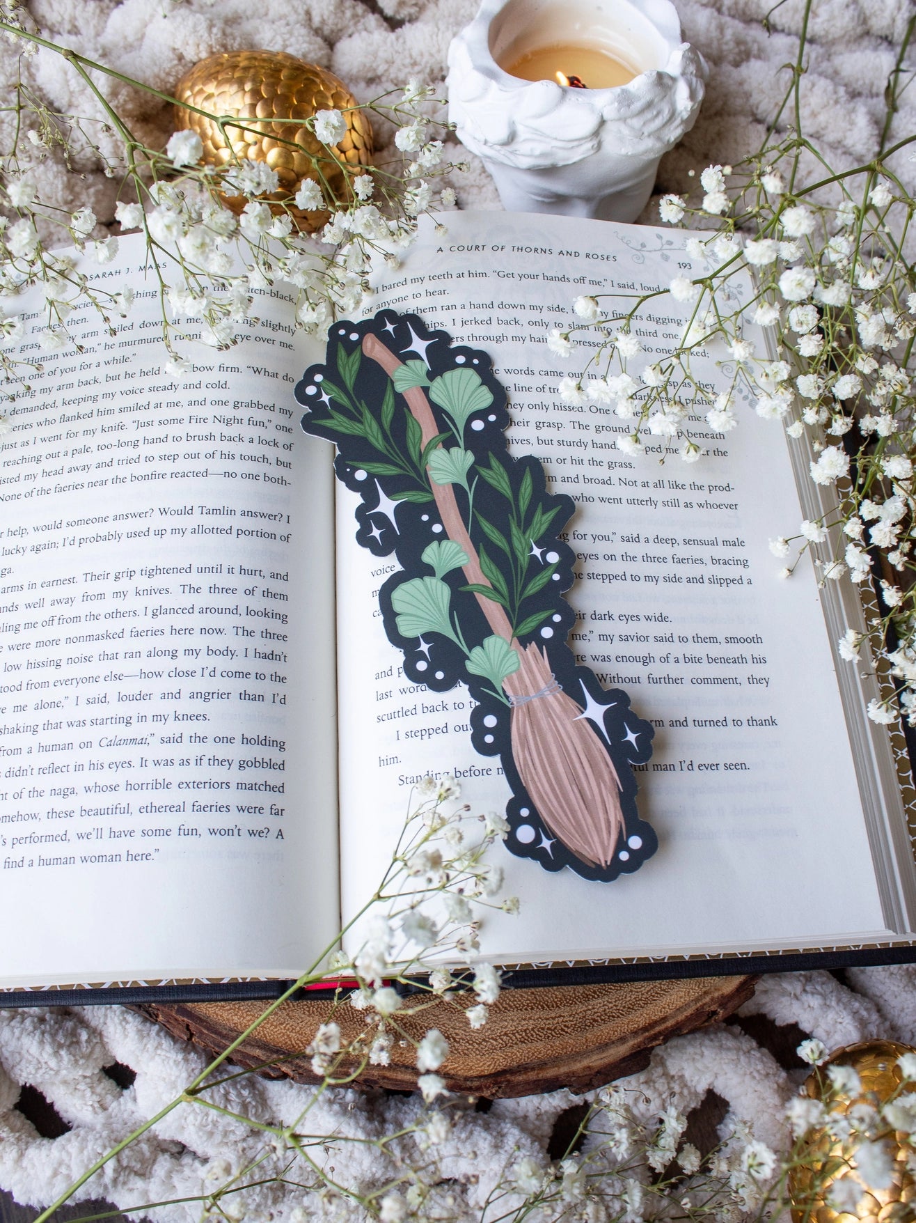 Magical Fantasy Broom Bookmark