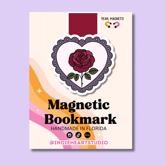 Gothic Rose Magnetic Bookmark