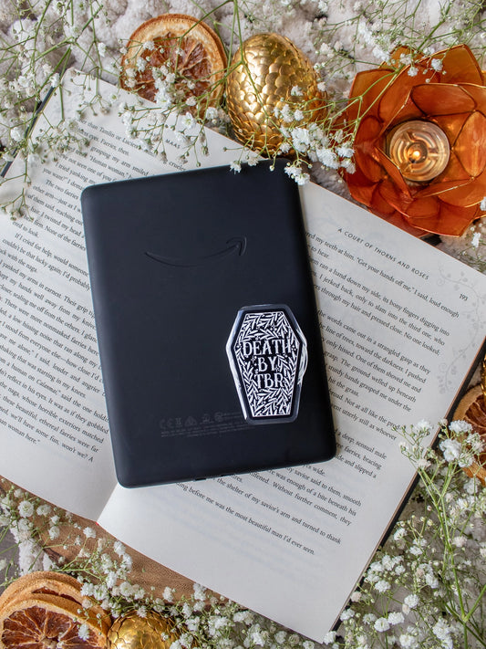 Death By Tbr Coffin Kindle / Phone Grip