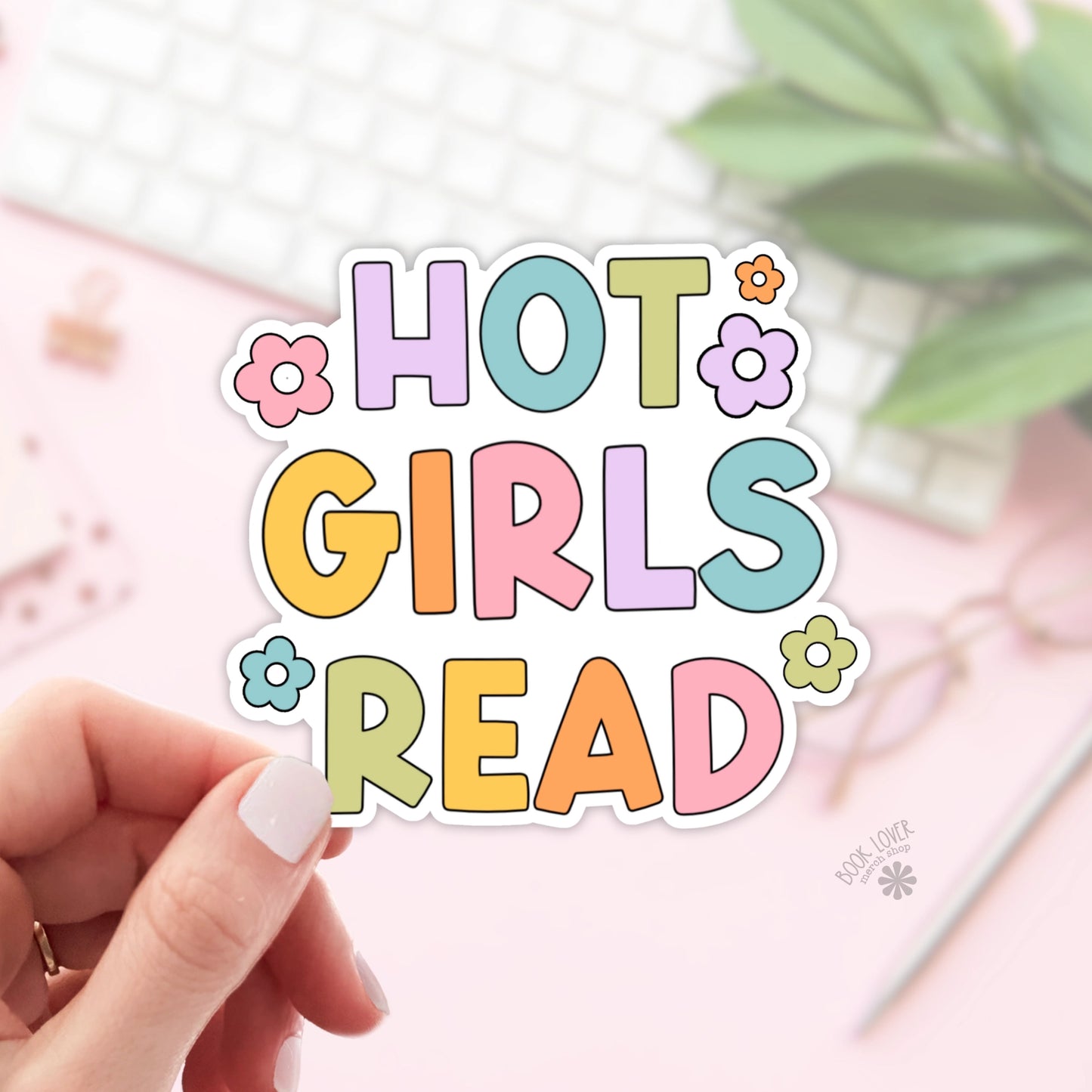 Hot Girls Read Stickers / Bookish Stickers