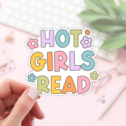 Hot Girls Read Stickers / Bookish Stickers