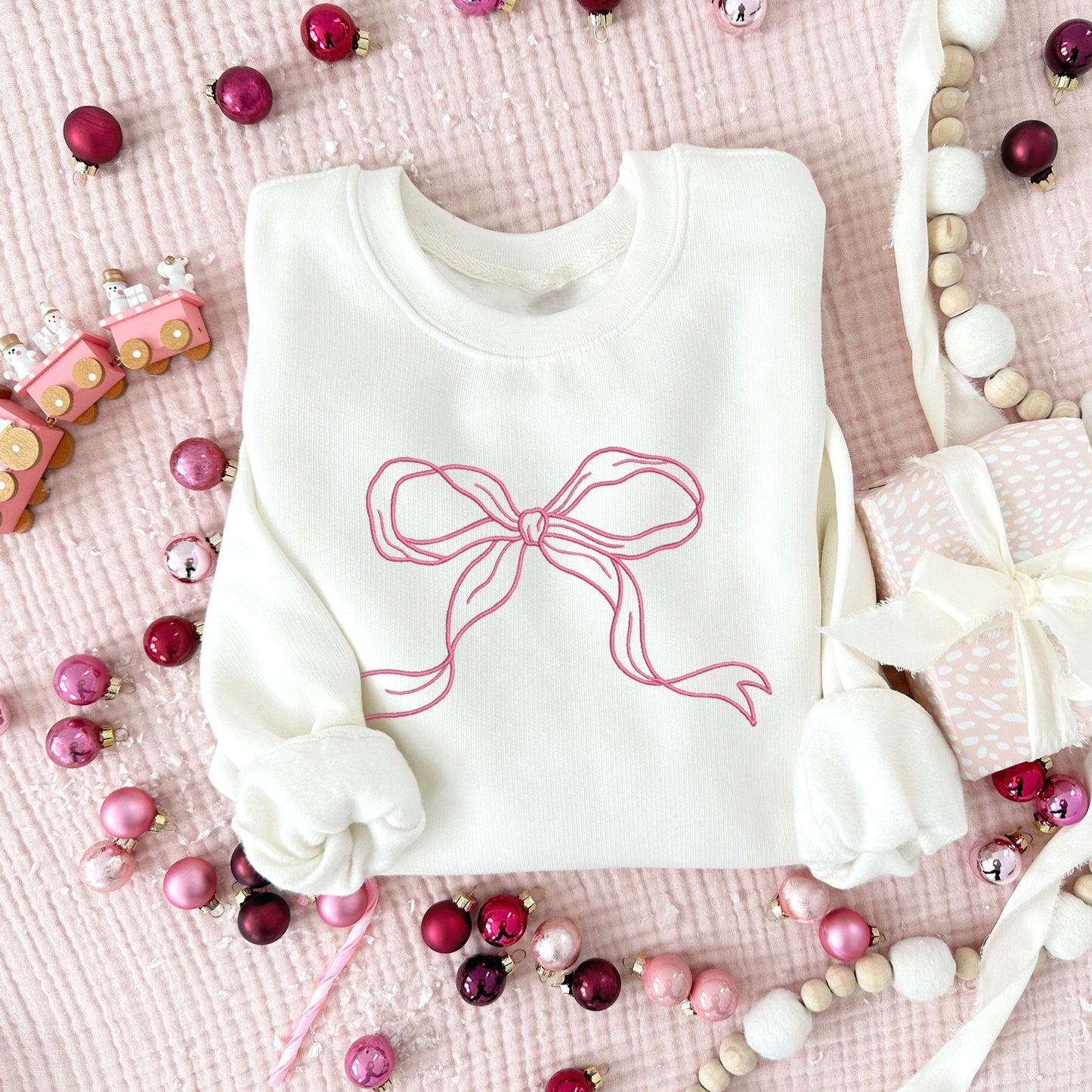 Pink Bow Crewneck - X-Large