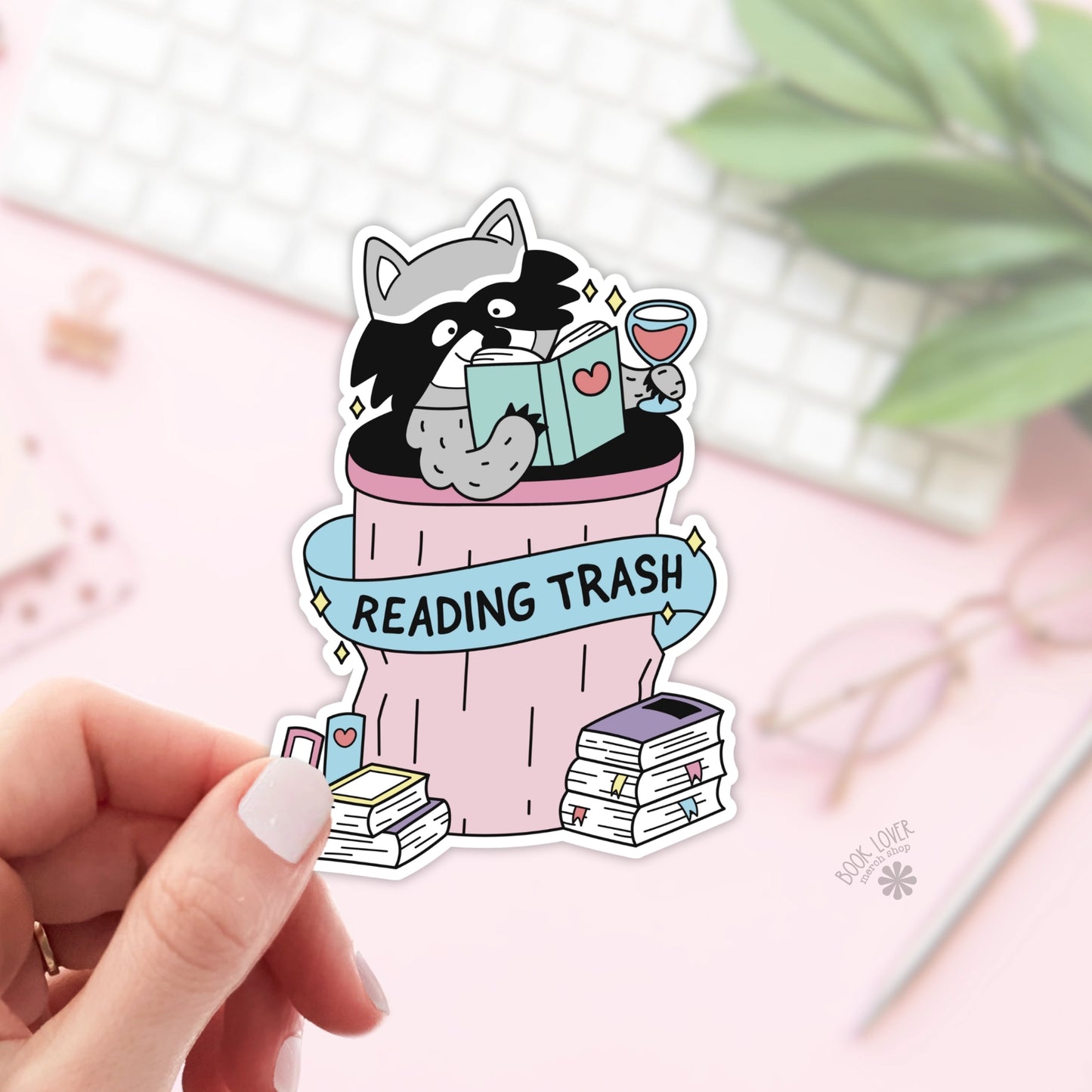 Reading Trash Sticker