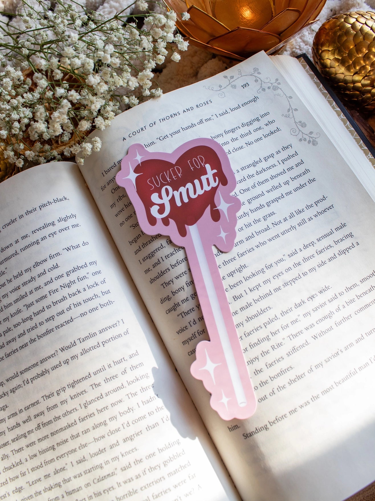 Sucker For Smut Die-Cut Bookmark