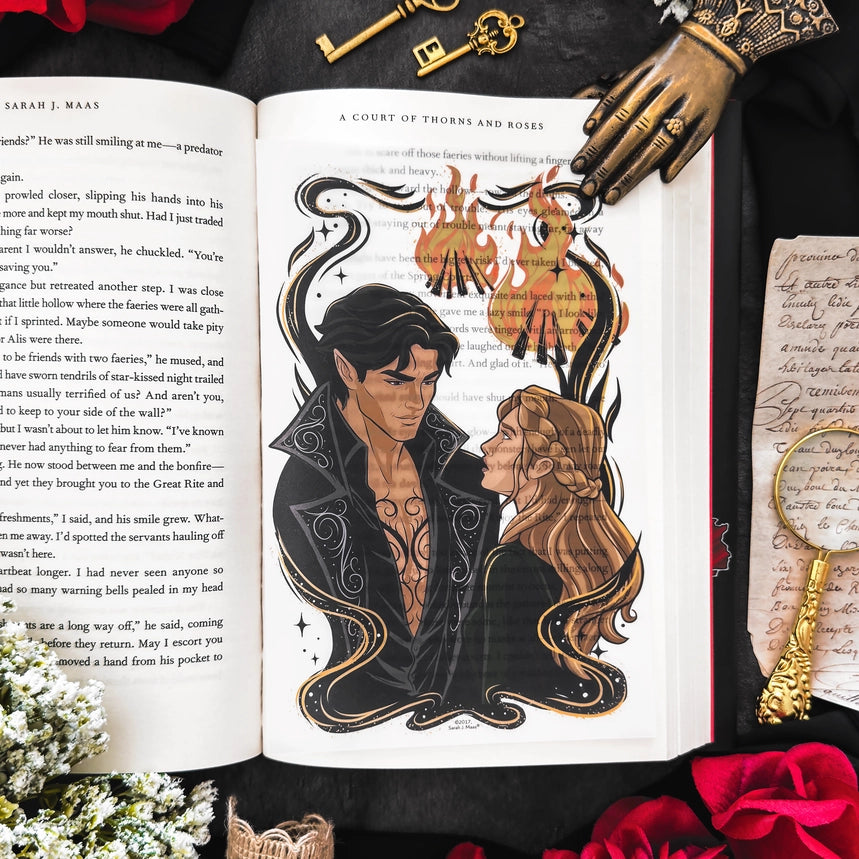 A Court of Thorns and Roses Book Scene Illustrations (6-Pack)