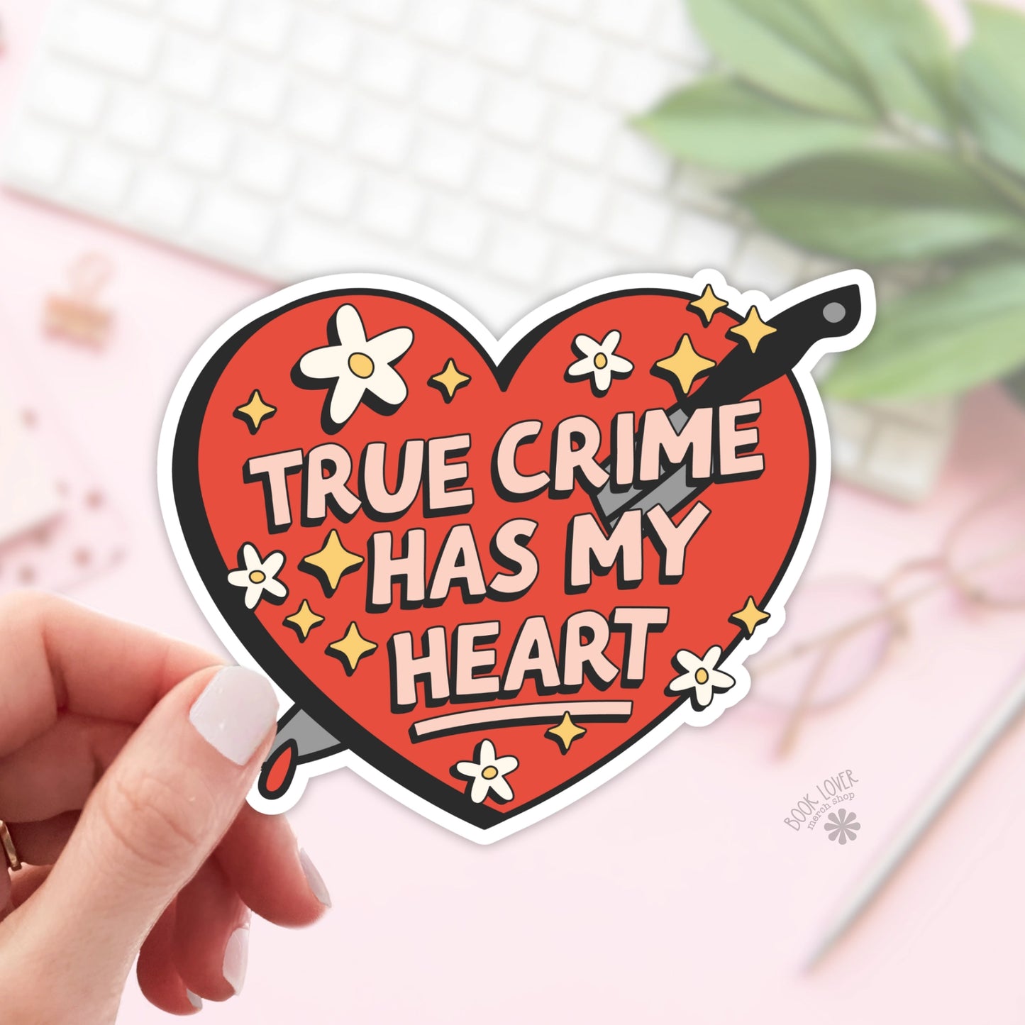 True Crime Has My Heart Sticker